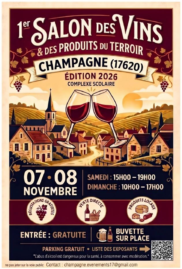 !!!NOUVEAU!!! 1er SALON des VINS &amp; produit du terroir CHAMPA